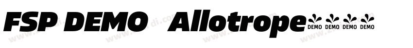 FSP DEMO   Allotrope字体转换